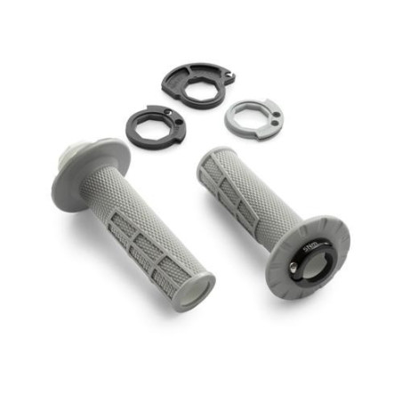 79002923100  KTM Grip Set Lock-On Opened Grey SX-F EXC-F '16-'19