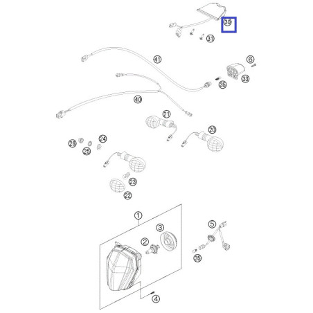 76514040000   Φανάρι Πίσω KTM EXC/EXC-F '12-'13  690 '08-'18