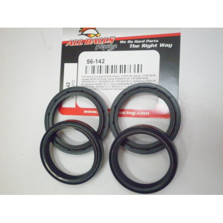 56-142   All Balls Front Fork Oil & Dust Seals Set 47x58x10 Honda CR/CRF