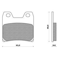 FDB2150ST  Ferodo Rear Brake Pads Yamaha XJR-1300