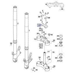 79001139036  Handlebar Support 28mm KTM SX/SX-F '16