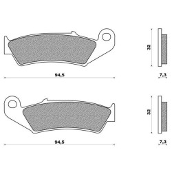 FDB 495 Ferodo Front Brake Pad For Honda CRM 250 XR 250 XR 600