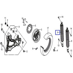 52400HMA000   Αμορτισέρ Οπίσθιο SYM GTS-250-300