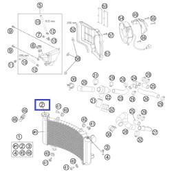 61035016000  Τάπα Ψυγείου KTM Superduke 990  '05-'13