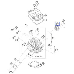 78036144100  Εισαγωγή Καρμπυρατέρ KTM EXC 400-450-530 '09-'11