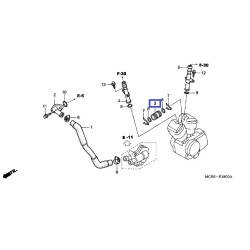 19505MAAA00   Σύνδεσμος Νερού Honda XL-650V Transalp