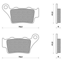 FDB2005 Ferodo Rear Brake Pads KTM LC-4