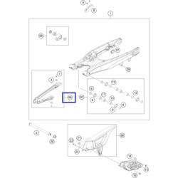 51504066044  Chain Sliding Guard Kit KTM EXC EXC-F '12-'21