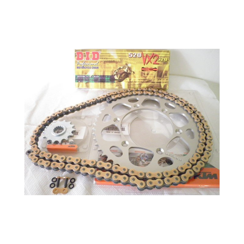 DIDVXGKTM1251  D.I.D VX Gold Drive Chain Set KTM EXC-SX 12-51