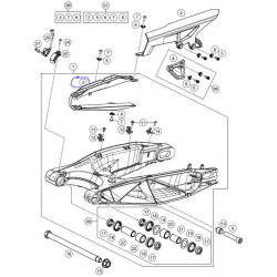 60304066000  Chain Sliding Guard Swingarm KTM Adventure 1050-1090-1190-1290