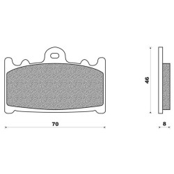 FDB574 Ferodo Τακάκια Εμπρός  Kawasaki ZZR400-600-1100 ZXR400-600-1100