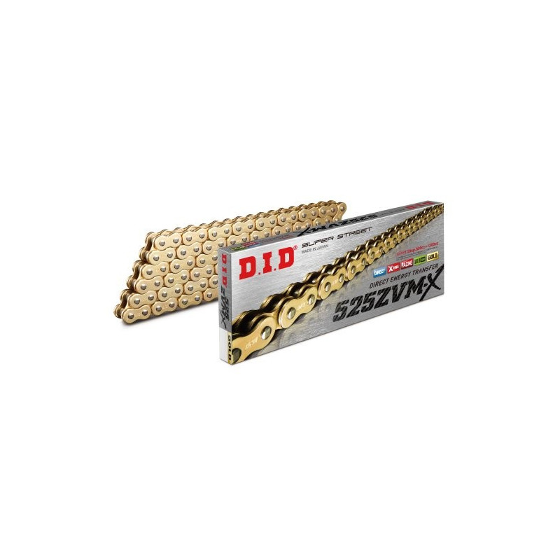 DID525ZVMXGG112  DID ZVM-X G&G Αλυσίδα Κίνησης X'Ring Χρυσή 525-112 links Kawasaki Z-1000