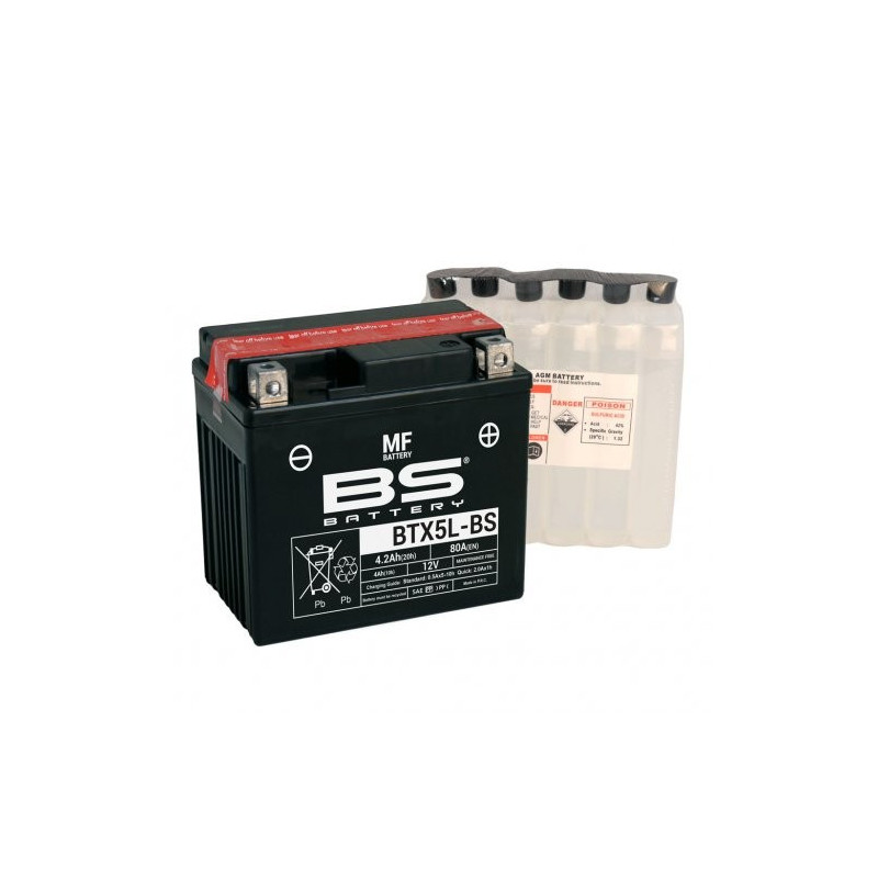 BTX5LBS   Μπαταρία BS YTX5L-BS KTM EXC-250-400-450-520-525-530