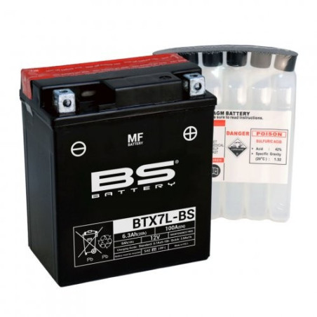 BTX7LBS  BS Battery YTX7L-BS Kawasaki KLE-250 Anhelo