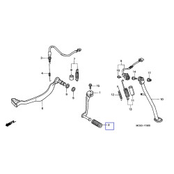 24781KR3770  Λάστιχο Πετάλ Ταχυτήτων Honda XL650-700V Transalp  XL-1000V Varadero