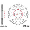 JTR.890.45   JT Rear Sprocket 45t. KTM Duke 125-200-390