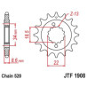 JTF1908.15RB   JT Front Sprocket 15t. KTM Duke-390 '13-'21