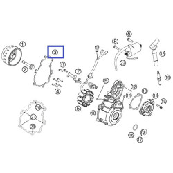 77530040000  Φλάντζα Καπακιού Βολάν KTM SX-F 250/350 '11-'15