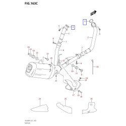 1418122D01  Gasket Exhaust Pipe Suzuki DL-650 V-Strom  GSXR-1300 Hayabusa