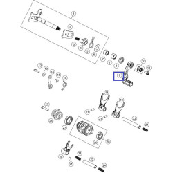 SCL-7512  ACCEL  Shifting Lever Cpl. KTM SX-85-125-150 '17-'23