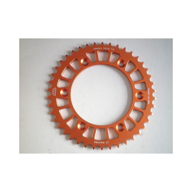 JTA897.42ORG   JT Rear Sprocket Alouminium Orange 42t. KTM EXC-SX-LC-4