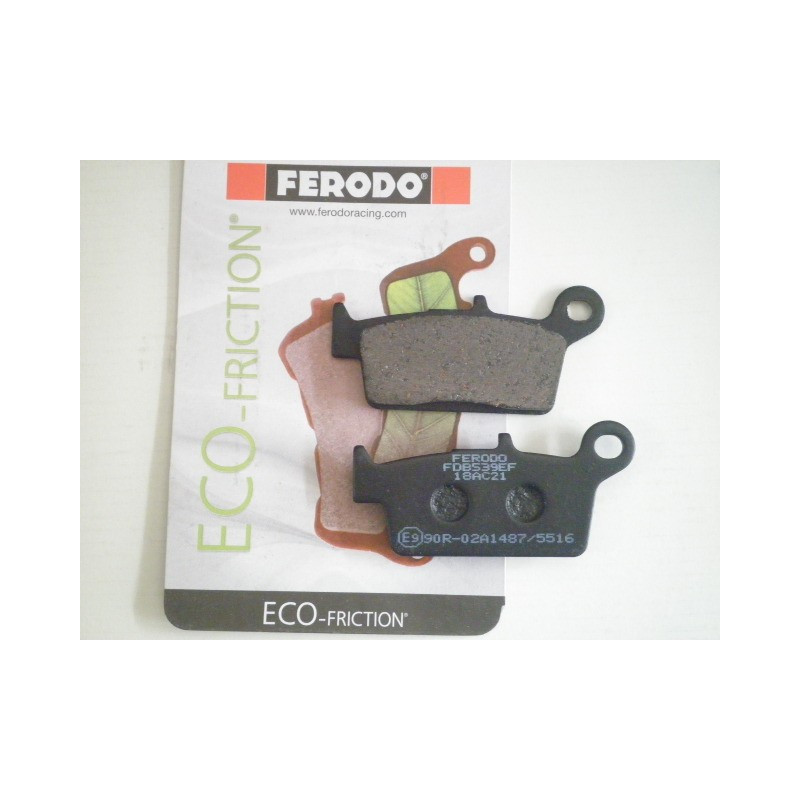 FDB539EF  Ferodo Rear Brake Pads Yamaha YZ-125-250 YZF-400-426 WRF-400-426