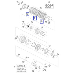 60032011000  Δίσκοι Συμπλέκτη Φίμπερ Σετ KTM ADV-950-990