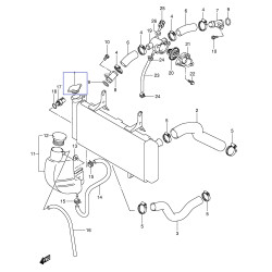 1773008J00  Τάπα Ψυγείου Suzuki DL-650/100 V-Strom  GSXR-1300 Hayabusa
