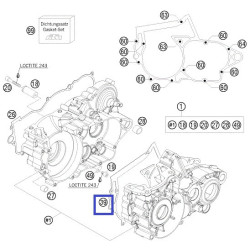 731B17045  Centauro Φλάντζα Καπακιού Συμπλέκτη KTM EXC-SX-250 2χρονα '04-'16