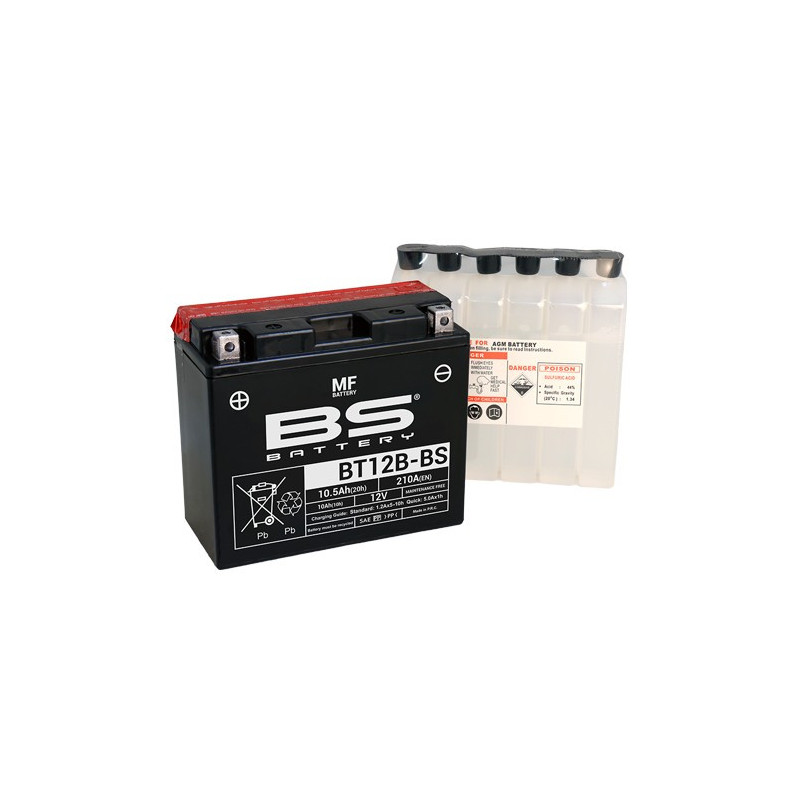 BT12B-BS    BS  Battery YT12B-4  Yamaha TDM-850/900 Fazer-600