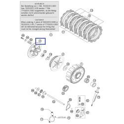 18-P1286  ProX Πλάκα Πίεσης Συμπλέκτη EXC/SX 125 '06-'12