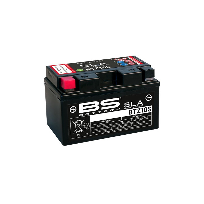 BTZ10S-SLA  BS Battery Gel YTZ10S Honda CB-600 Hornet CBF-600/1000 CBR-600/1000RR