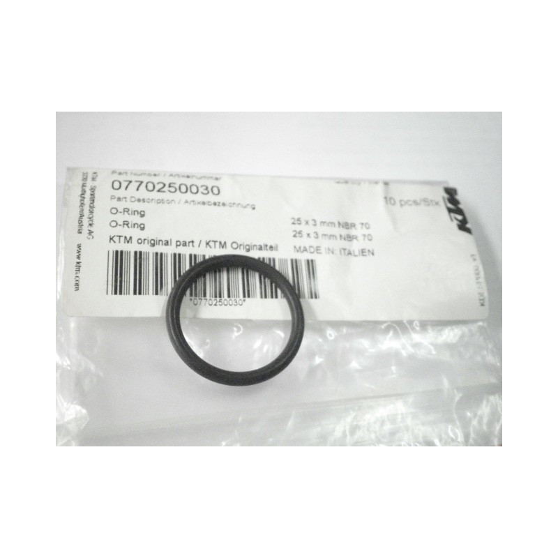 0770250030   O'ring 25,00X3,00 Nbr 70 KTM SX/SXF  EXC/EXCF