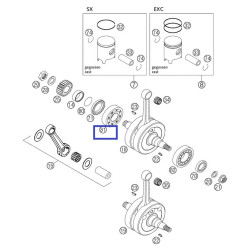 0625063055  Crankshaft Bearing Right KTM EXC-125/200  SX-125/150