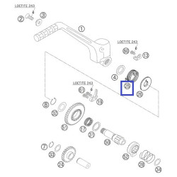 54633025000  Ελατήριο Μανιβέλας KTM EXC-250/300 '98-'14