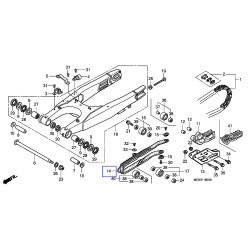 8450000001  Polisport Chain Sliding Protection Honda CRF-450R '02-'08  CRF-250R '04-'09