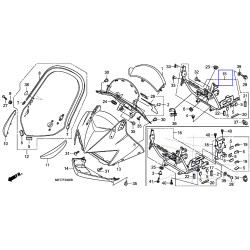 64501MBTC40   Βάση Φέρινγκ Honda XL-1000V Varadero '03-'11 (Χωρις ABS)