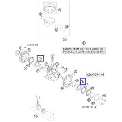 75030018150  Crankshaft Bearing KTM Duke-690 Enduro-690 '08-'20