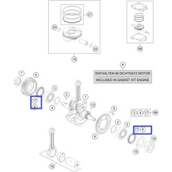 0760355070  Crankshaft Seal 35x50x7B Viton KTM Duke-690 Enduro-690 '08-'20