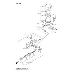 5960029821  Repair Kit Piston Front Brake Suzuki GSXR-600/750/1000 '04-'08