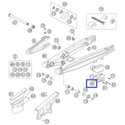 54607070144  Προστατευτικό εξωτερικό Οδηγού Αλυσίδας KTM  EXC '98-'07 SX '98-'06