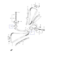 1283727G00   Φλάντζα Τεντωτήρα Καδένας Suzuki DL-650 V-Strom