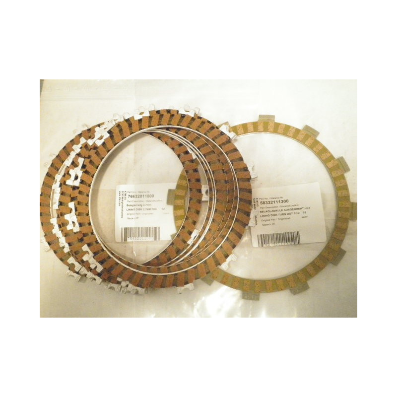 76632011000  Δίσκοι Συμπλέκτη Φίμπερ Σετ  KTM LC-4  640