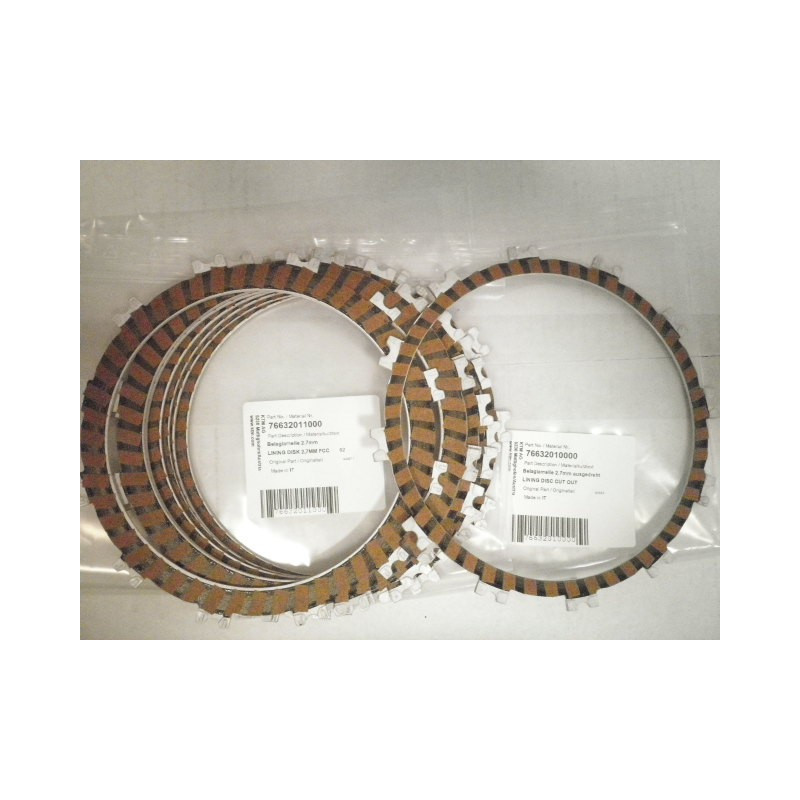 76632010000  Δίσκοι Συμπλέκτη Φίμπερ Σετ  KTM Duke 690 '08-'19