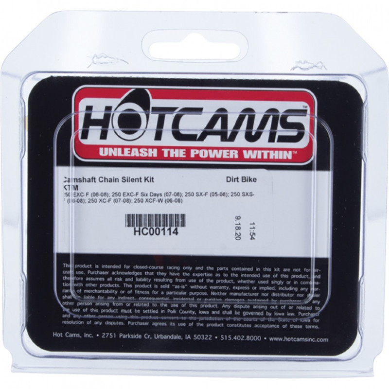 HC00114   HOT CAMS Καδένα Εκκεντροφόρου 108T  KTM SX-F 250  '05-'08
