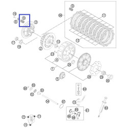 54832080000  Ελατήρια Συμπλέκτη Σετ KTM EXC-250-300 '04-'12