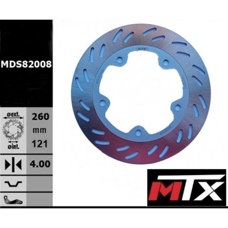 203-52-544  MTX Front Brake Disc SYM Citycom-300i 