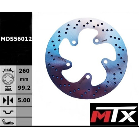 203-52-548  MTX Rear Brake Disc SYM Citycom S-300i  HD-300i