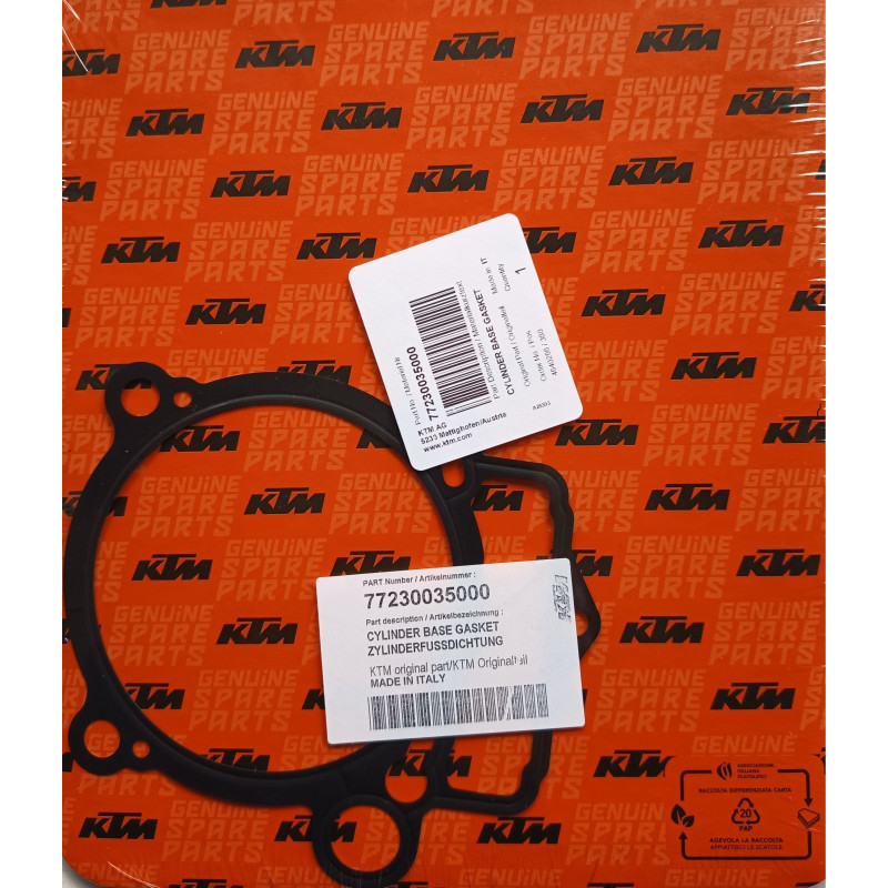 77230035000  Cylinder Base Gasket KTM EXC-F 250/350  '12-'16  SX-F 250/350  '11-'15