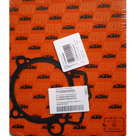 77230035000  Φλάντζα Βάσεως Κυλίνδρου KTM EXC-F 250350  '12-'16  SX-F 250350  '11-'15
